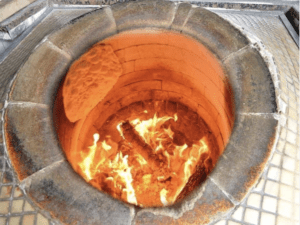 فرن التنور على الحطب وخبز شاورما لحم تركية Bayramoglu Döner