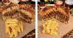 برجر لحم  في مطعم ارجان ستيك هاوس Ercansteakhouse